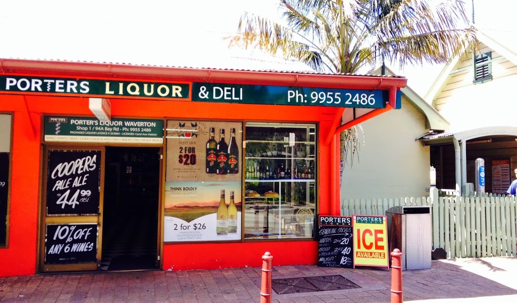 Porters Liquor | store | 1/94A Bay Rd, Waverton NSW 2060, Australia | 0299552486 OR +61 2 9955 2486