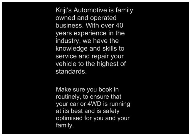 Krijts Automotive | car repair | 3/35 Clyde St, Ferntree Gully VIC 3156, Australia | 0397584127 OR +61 3 9758 4127
