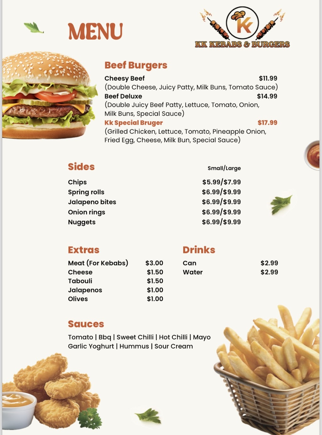 KK kebabs&burgers | 389 Wagga Rd, Lavington NSW 2641, Australia | Phone: 0406 868 593
