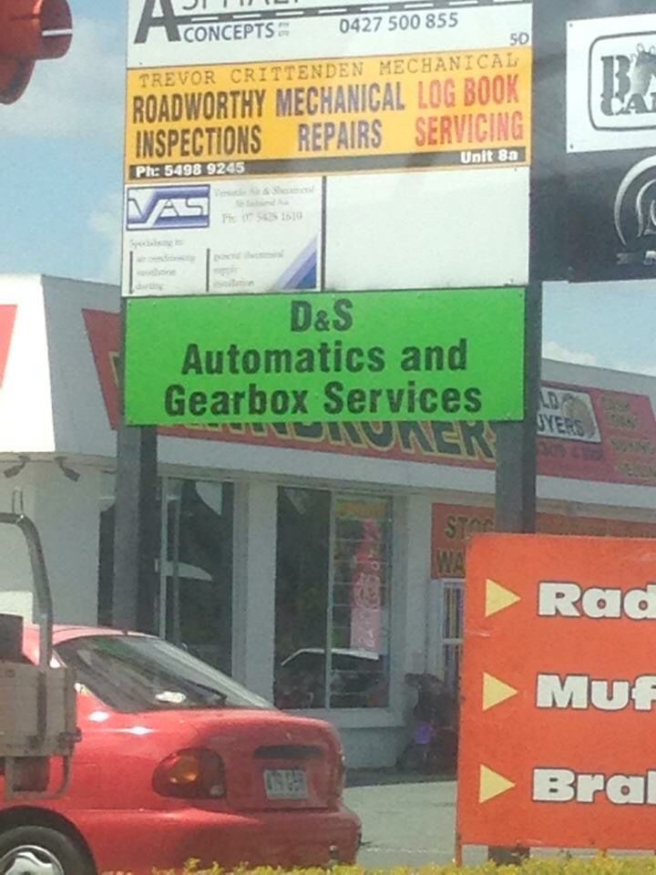 D&S Automatics and Gearbox Services | car repair | Shed 6B, Industrial Ave, Caboolture QLD 4510, Australia | 0754983701 OR +61 7 5498 3701
