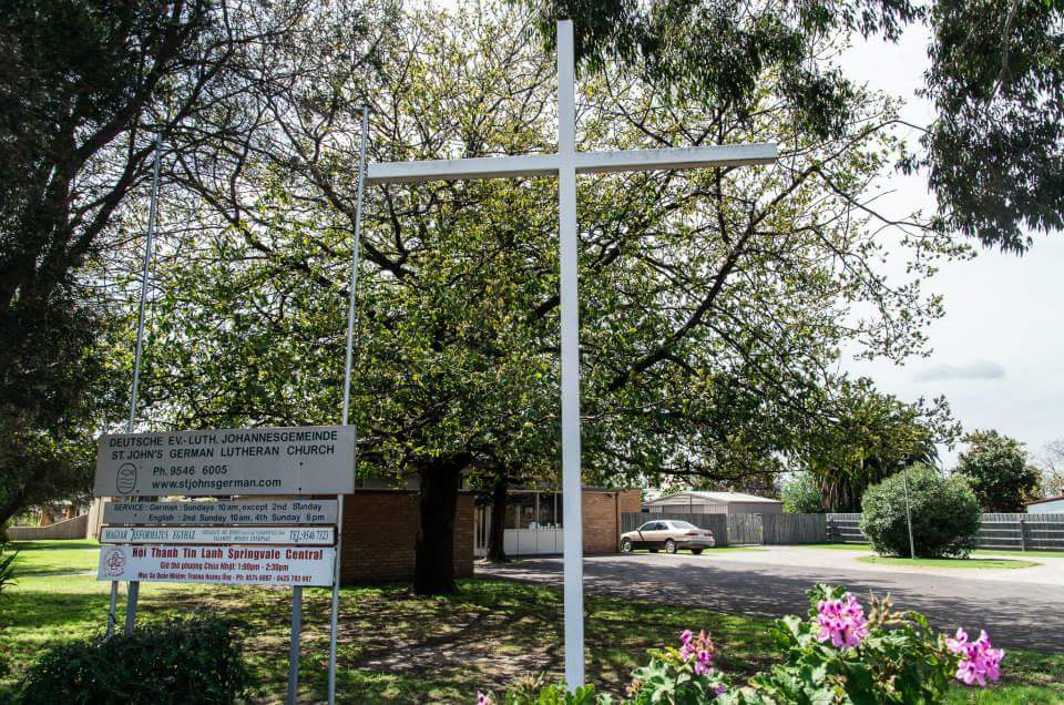 St Johns German Lutheran Parish | church | 3 Albert Ave, Springvale VIC 3171, Australia | 0395466005 OR +61 3 9546 6005