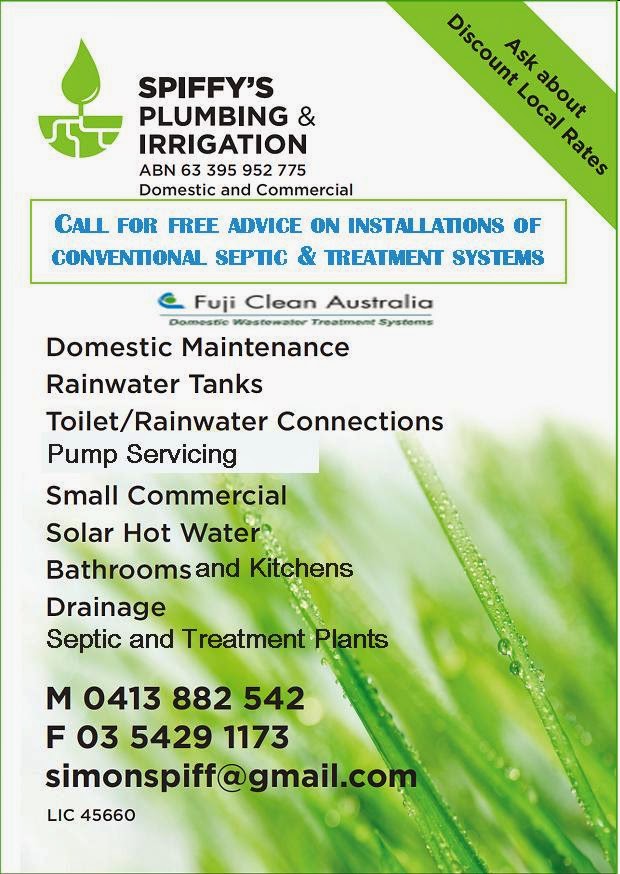Spiffys Plumbing and Irrigation | plumber | 40 Willowmavin Rd, Kilmore VIC 3764, Australia | 0413882542 OR +61 413 882 542
