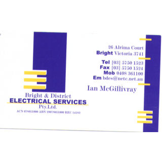 Bright & District Electrical Services PTY LTD | electrician | 1/63 Churchill Ave, Bright VIC 3741, Australia | 0357501523 OR +61 3 5750 1523