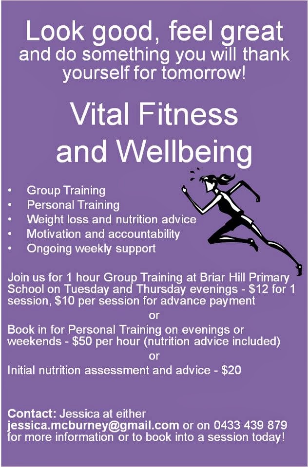 Vital Fitness and Wellbeing | health | 7 Glendale Rd, Briar Hill VIC 3088, Australia | 0433439879 OR +61 433 439 879