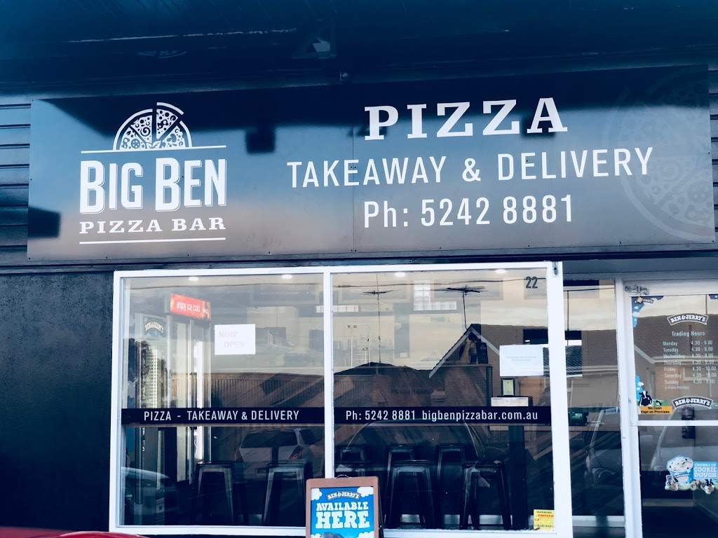 Big Ben Pizza Bar | restaurant | 22 Glyn St, Belmont VIC 3216, Australia | 0352428881 OR +61 3 5242 8881