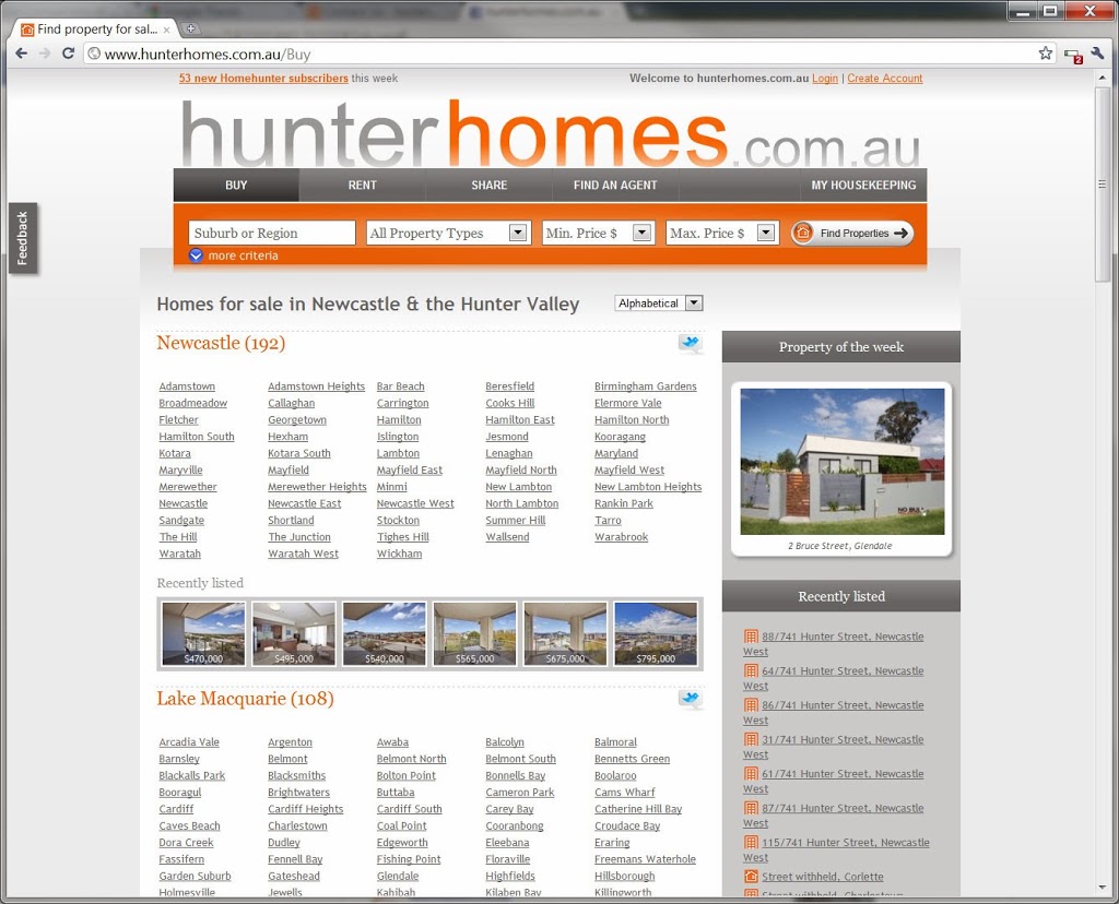 hunterhomes.com.au | real estate agency | 14 Pepperbush Pl, Garden Suburb NSW 2289, Australia