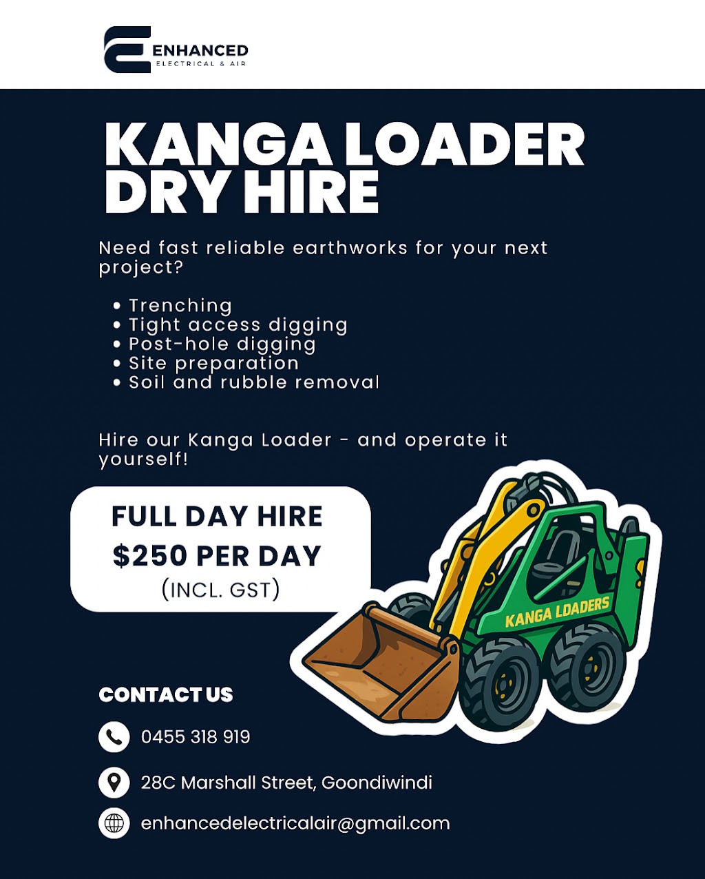 Enhanced Electrical & Air | 28C Marshall St, Goondiwindi QLD 4390, Australia | Phone: 0455 318 919