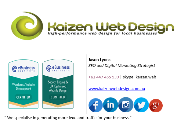 Kaizen Web Design | 16 Boyle St, Broadwater WA 6280, Australia | Phone: 0447 455 539