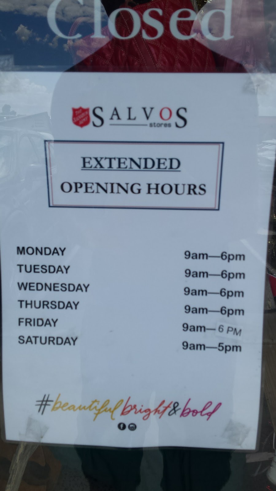 Salvos Stores Kangaroo Flat (T4/301 High St) Opening Hours
