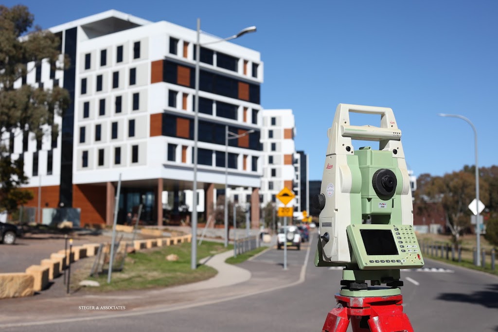 STEGER & ASSOCIATES Registered Land Surveyors | 2/10 Kett St, Kambah ACT 2902, Australia | Phone: (02) 6296 4089