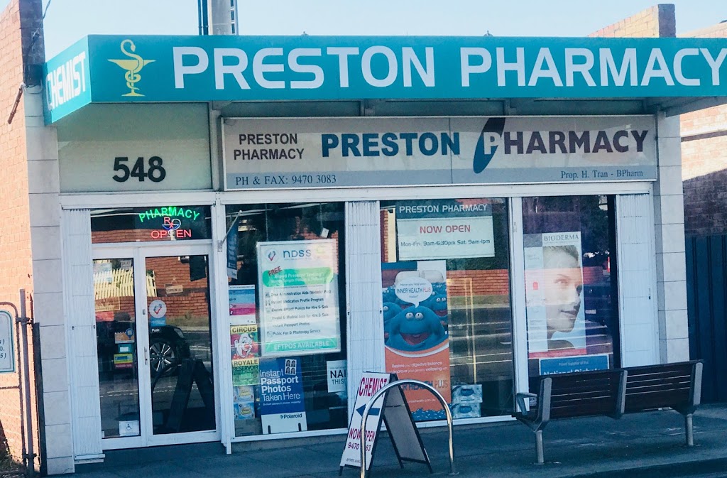 Preston Pharmacy | health | 548 Murray Rd, Preston VIC 3072, Australia | 0394703083 OR +61 3 9470 3083
