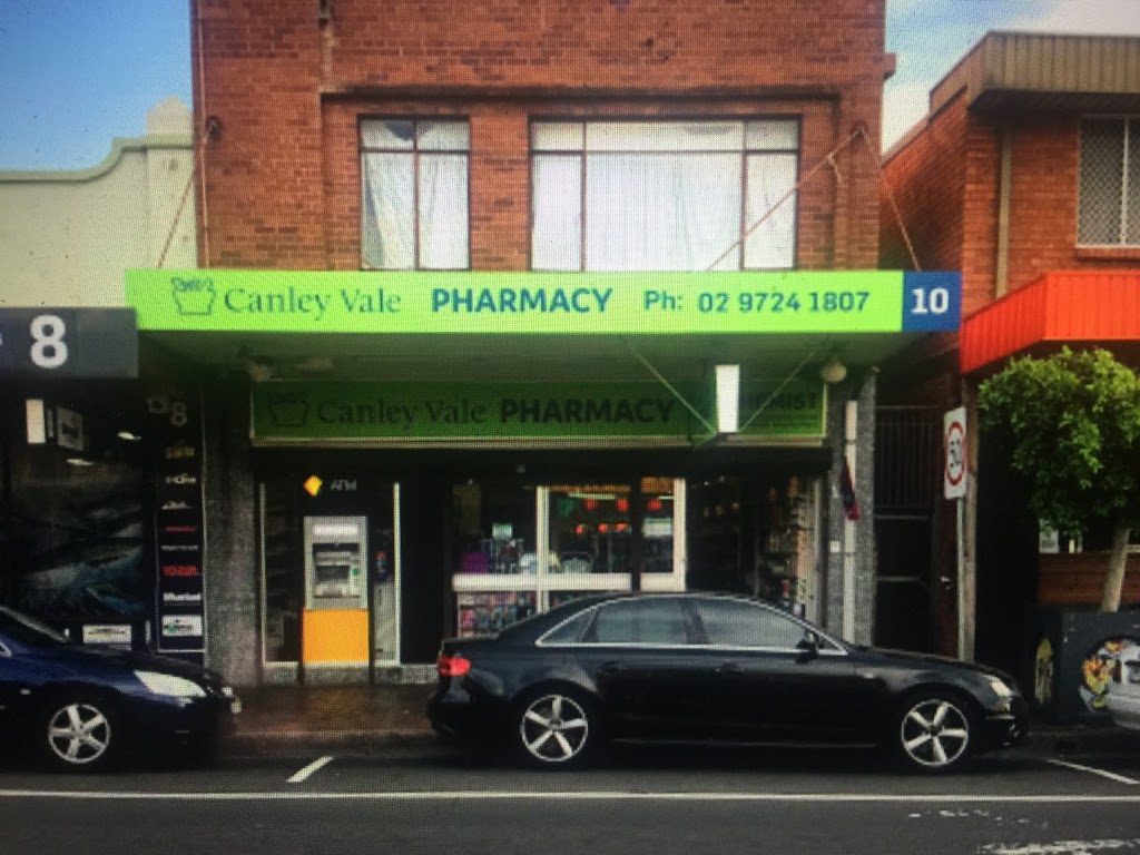 Canley Vale Pharmacy | pharmacy | 10 Canley Vale Rd, Canley Vale NSW 2166, Australia | 0297241807 OR +61 2 9724 1807