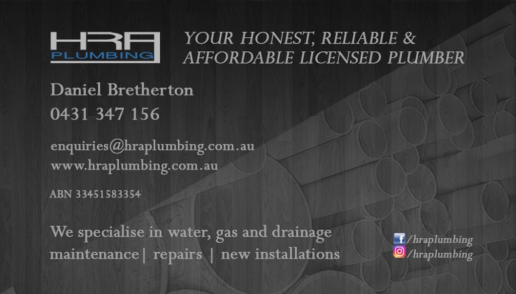 HRA Plumbing | Harrap Rd, Mount Martha VIC 3934, Australia | Phone: 0431 347 156