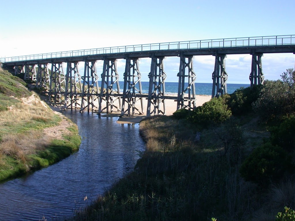 Bourne Creek Trestle Bridge | tourist attraction | Bass Coast Rail Trail, Kilcunda VIC 3995, Australia | 0356712211 OR +61 3 5671 2211