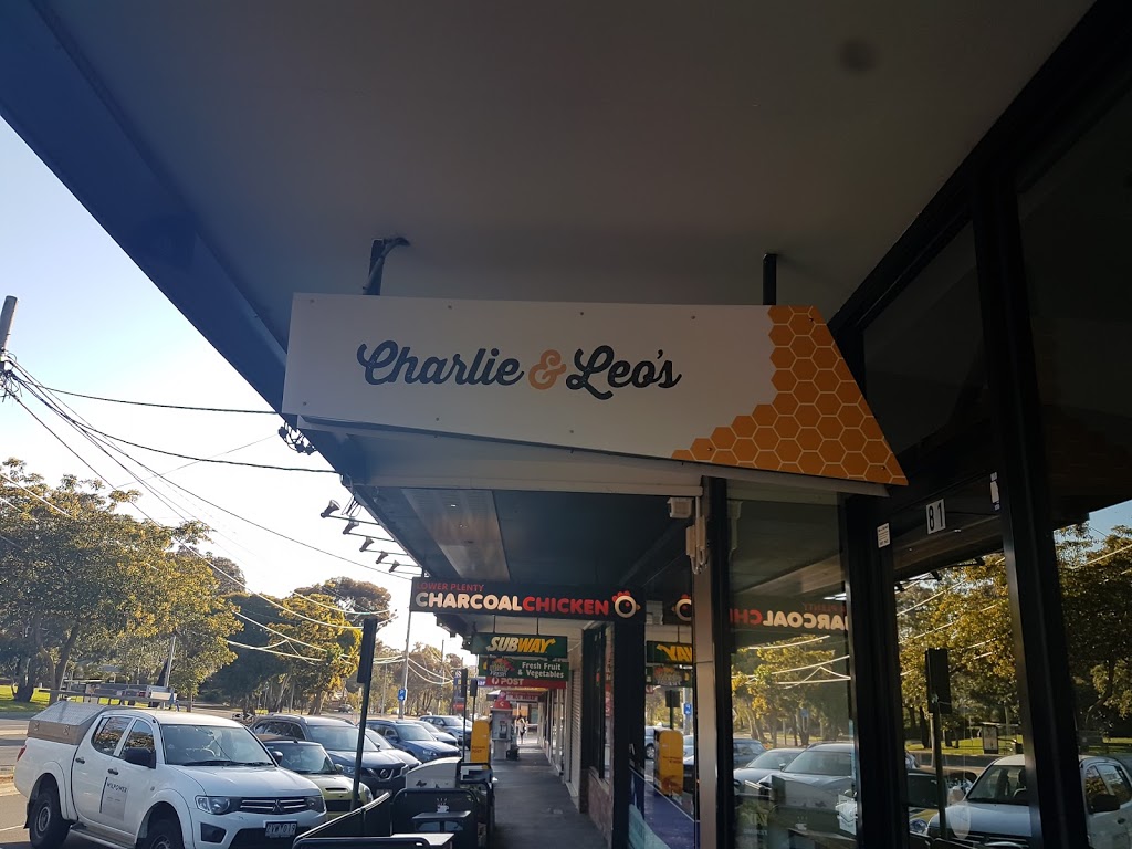 Charlie & Leos | 81 Main Rd, Lower Plenty VIC 3093, Australia | Phone: (03) 9434 4885