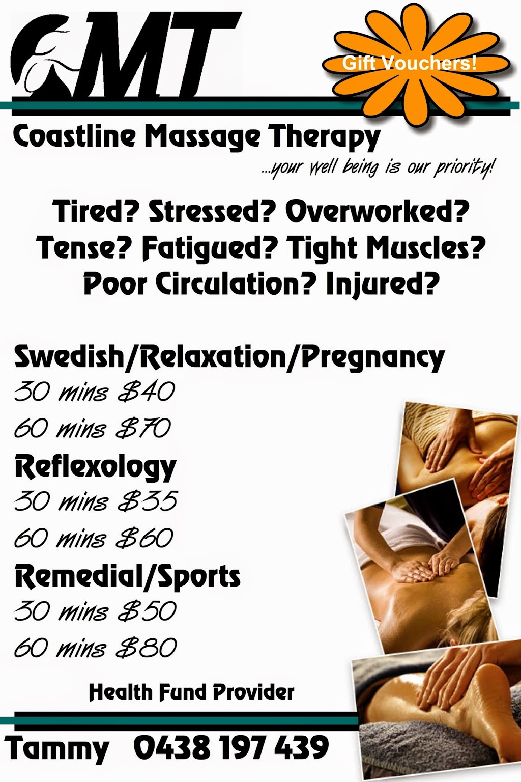Coastline Massage Therapy | health | 3 Avalon St, Coolum Beach QLD 4573, Australia | 0438197439 OR +61 438 197 439