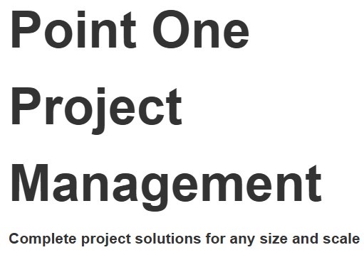 Point One Project Management | Sherwood Creek Rd, Glenreagh NSW 2450, Australia | Phone: 0429 670 062