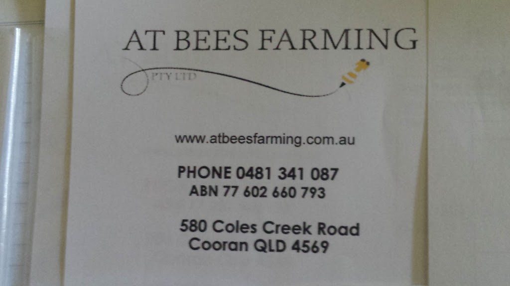 At Bees Farming PTY LTD Bee Keeping Suppier | home goods store | 580 Coles Creek Rd, Cooran QLD 4569, Australia | 0481341087 OR +61 481 341 087