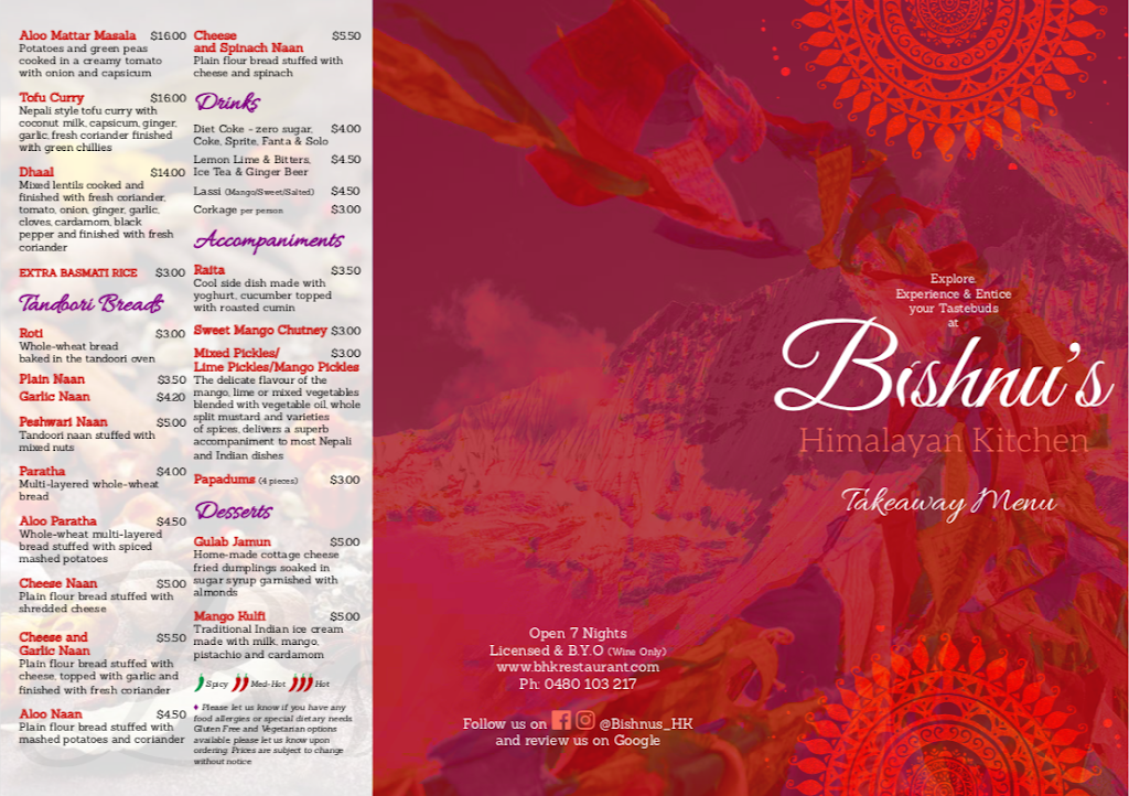 Bishnu’s Himalayan Kitchen | meal takeaway | 20 Farrant St, Stafford Heights QLD 4053, Australia | 0480103217 OR +61 480 103 217