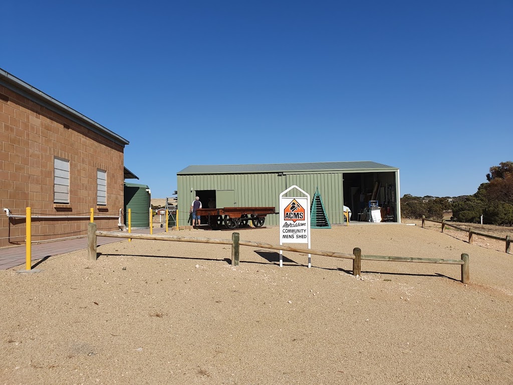 Ardrossan Community And Mens Shed |  | 2 West Terrace, Ardrossan SA 5571, Australia | 0477812533 OR +61 477 812 533