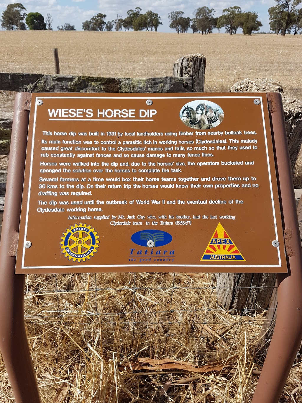 Historic Horse Dip | museum | 277 Frances Rd, Bordertown SA 5268, Australia