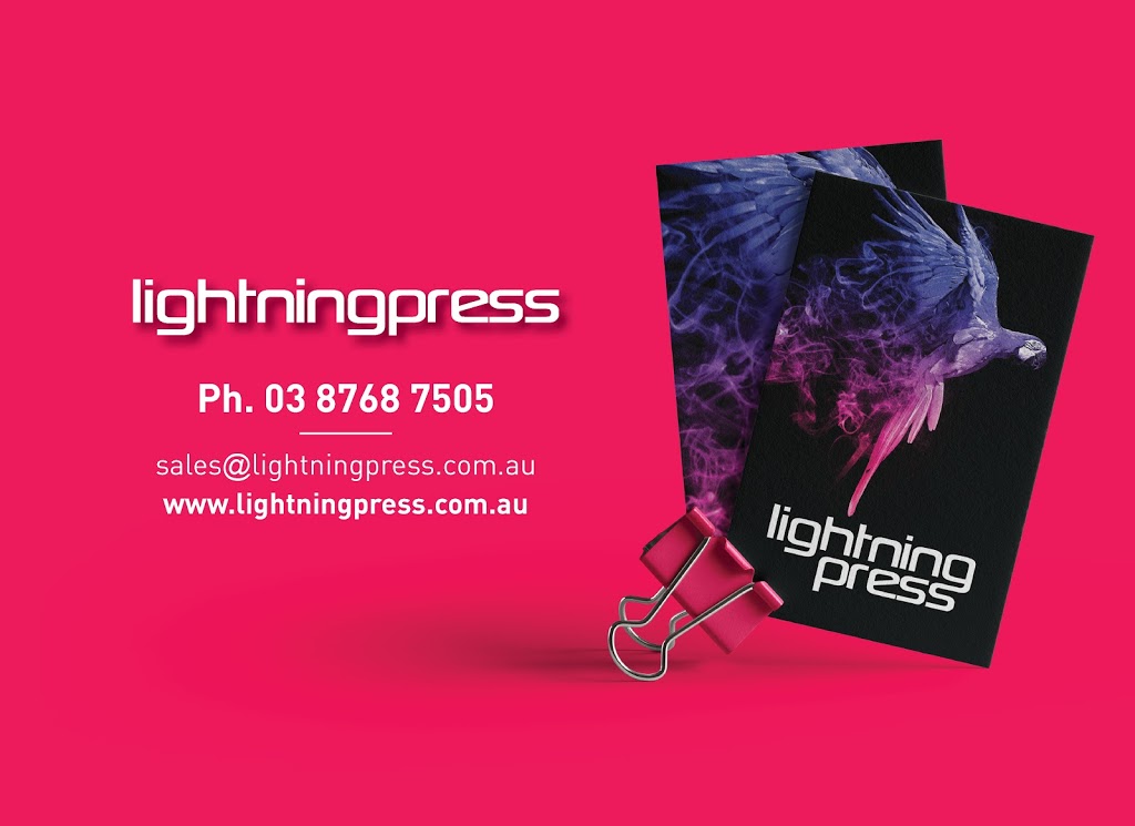 Lightning Press | 1/22 Carter Way, Dandenong South VIC 3175, Australia | Phone: (03) 8768 7505