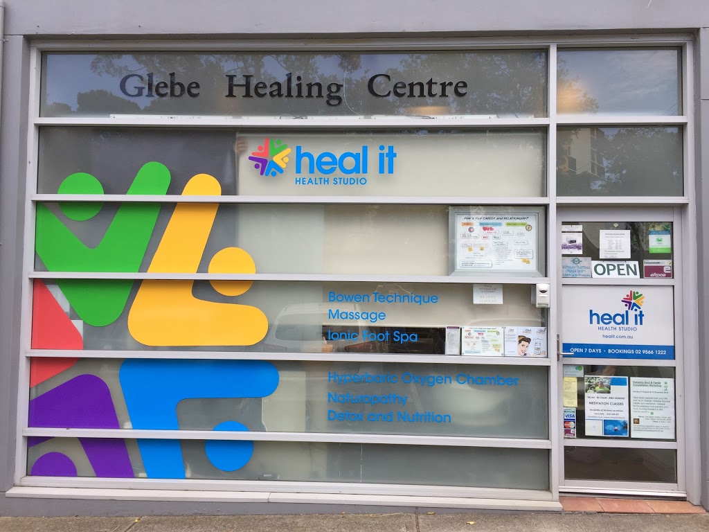 HealIt - Glebe Healing Centre | store | 2 Stanley St, Leichhardt NSW 2040, Australia | 0295661222 OR +61 2 9566 1222