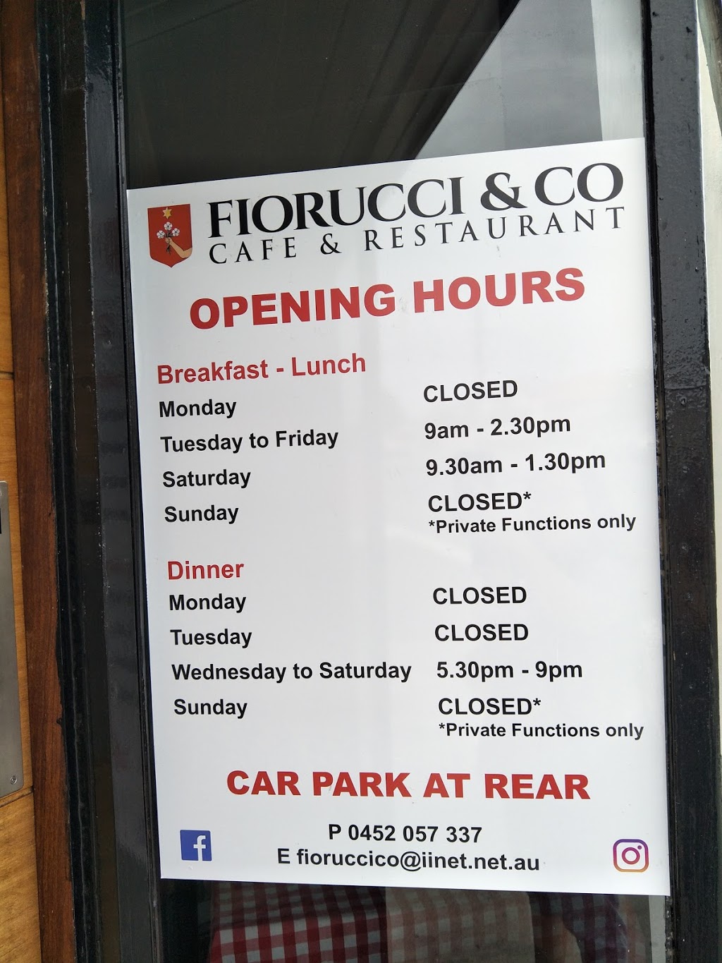 Fiorucci & Co | cafe | Osborne Park WA 6017, Australia | 0452057337 OR +61 452 057 337