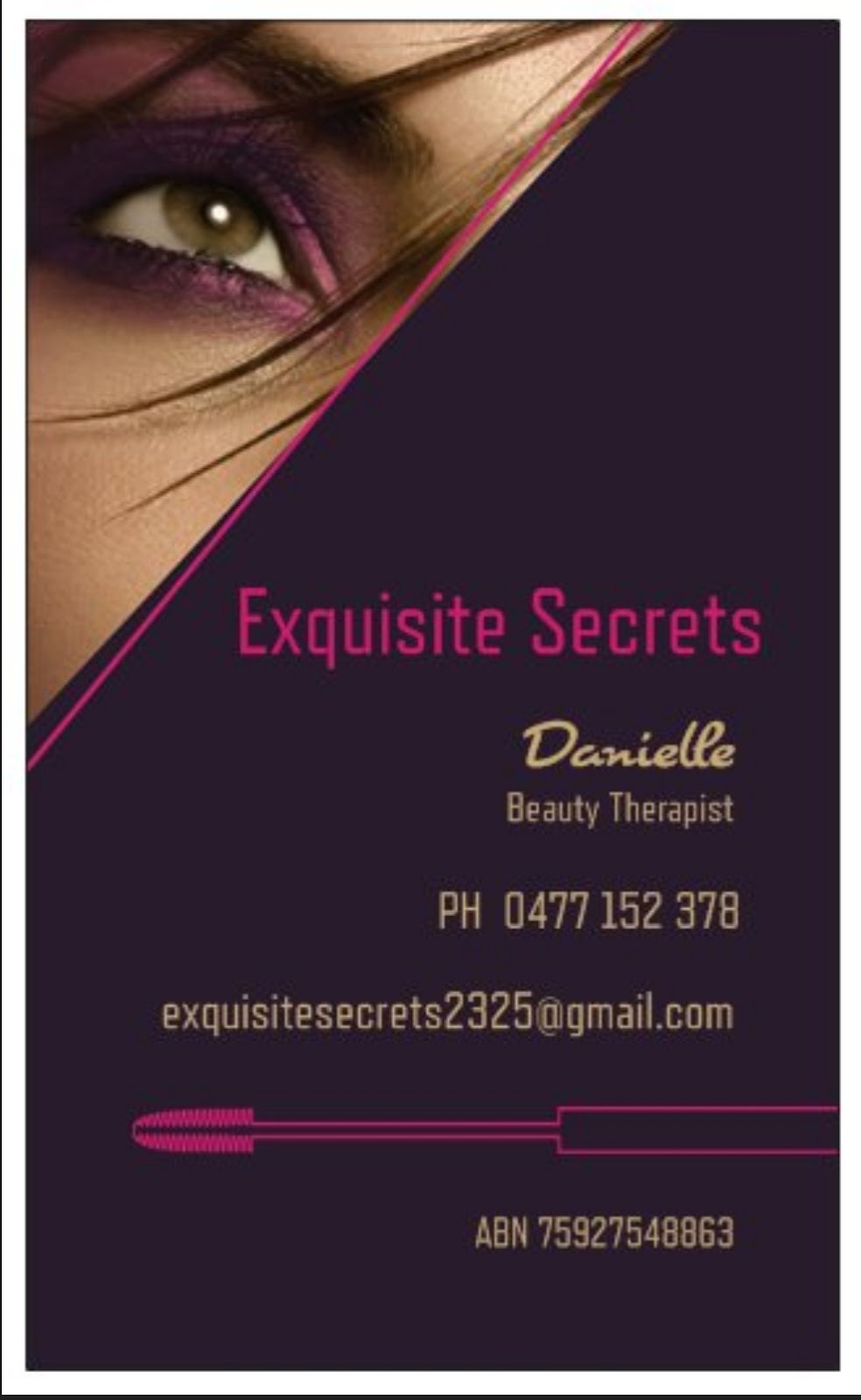 Exquisite Secrets | beauty salon | 40 Edden St, Bellbird NSW 2325, Australia | 0477152378 OR +61 477 152 378