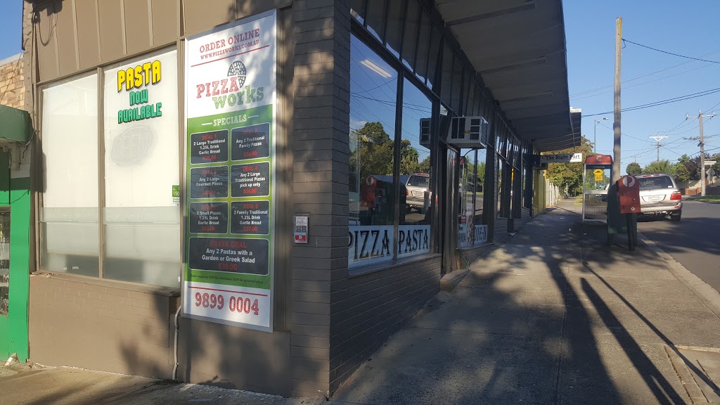 Pizza Works | 594 Elgar Rd, Box Hill North VIC 3129, Australia | Phone: (03) 9899 0004