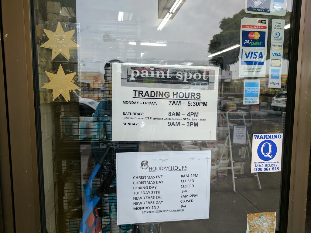 Paint Spot Frankston | home goods store | 432 Nepean Hwy, Frankston VIC 3199, Australia | 0397811288 OR +61 3 9781 1288