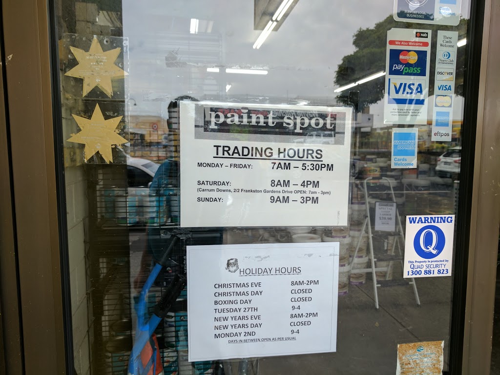 Paint Spot Frankston | 432 Nepean Hwy, Frankston VIC 3199, Australia | Phone: (03) 9781 1288