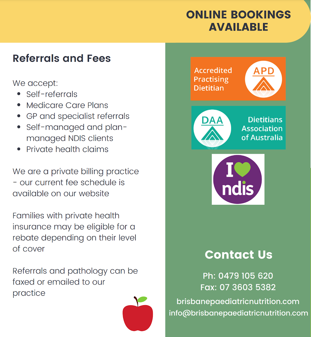 Brisbane Paediatric Nutrition | health | 15 Gowen St, Shorncliffe QLD 4017, Australia | 0479105620 OR +61 479 105 620