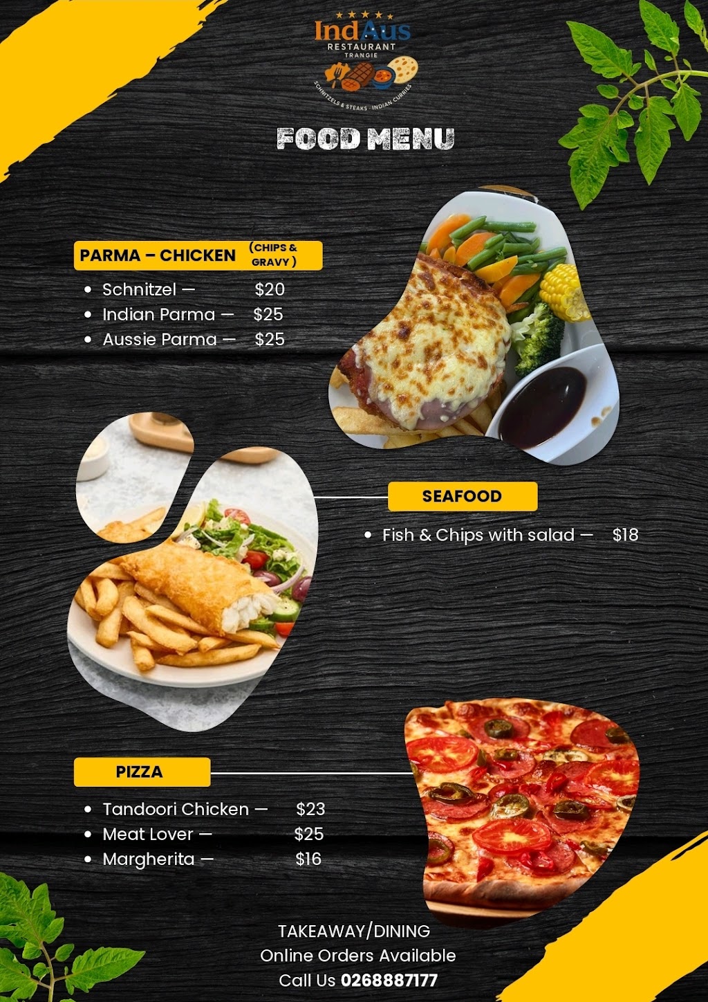 IndAus Restaurant Trangie | 56 Dandaloo St, Trangie NSW 2823, Australia | Phone: (02) 6888 7177