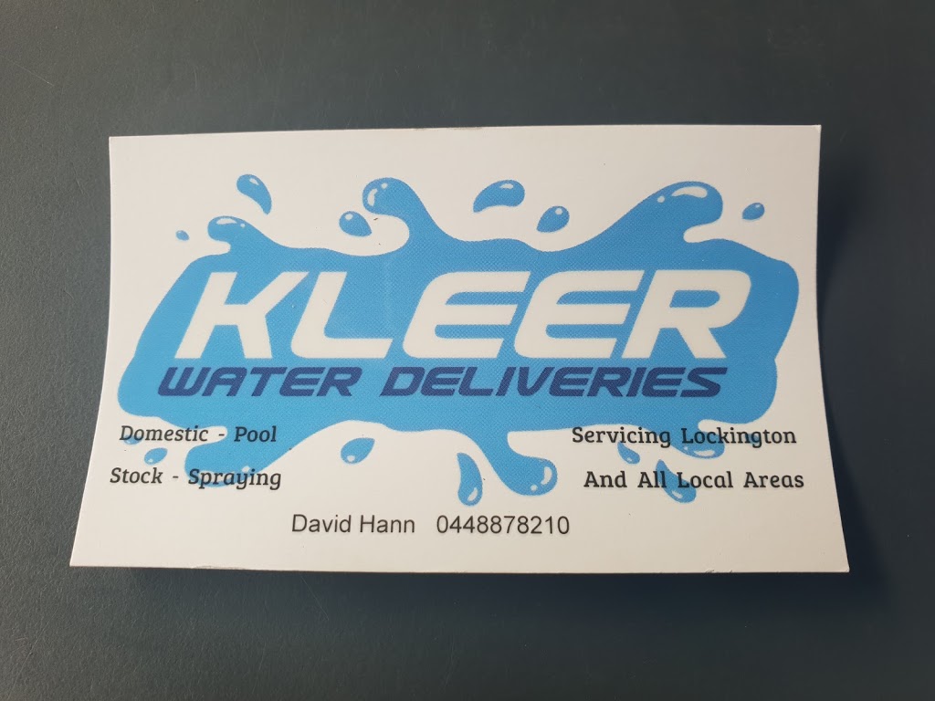 Kleer Water Deliveries | Vise Rd, Lockington VIC 3563, Australia | Phone: 0448 878 210