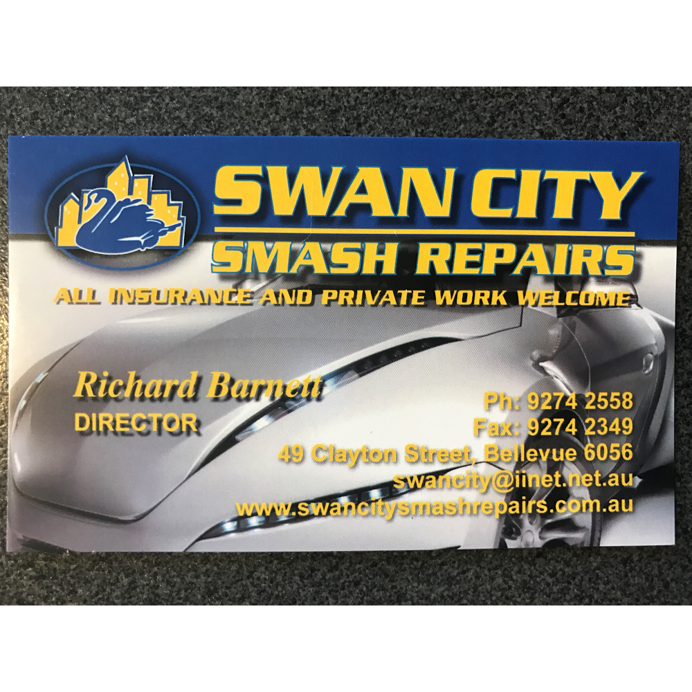 Swan City Smash Repairs | car repair | 49 Clayton St, Bellevue WA 6056, Australia | 0892742558 OR +61 8 9274 2558