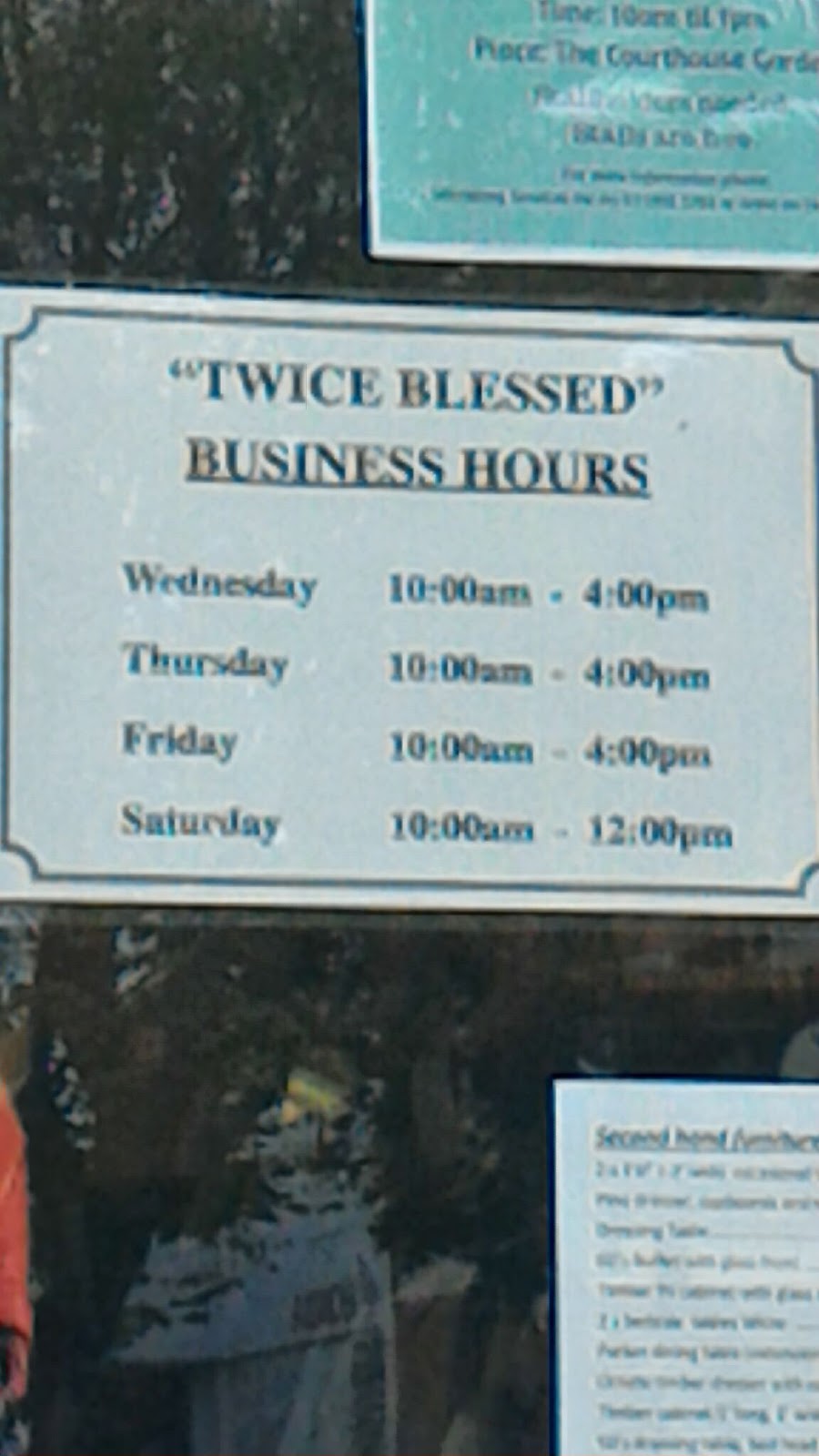 Twice Blessed | store | 192 Commercial Rd, Yarram VIC 3971, Australia