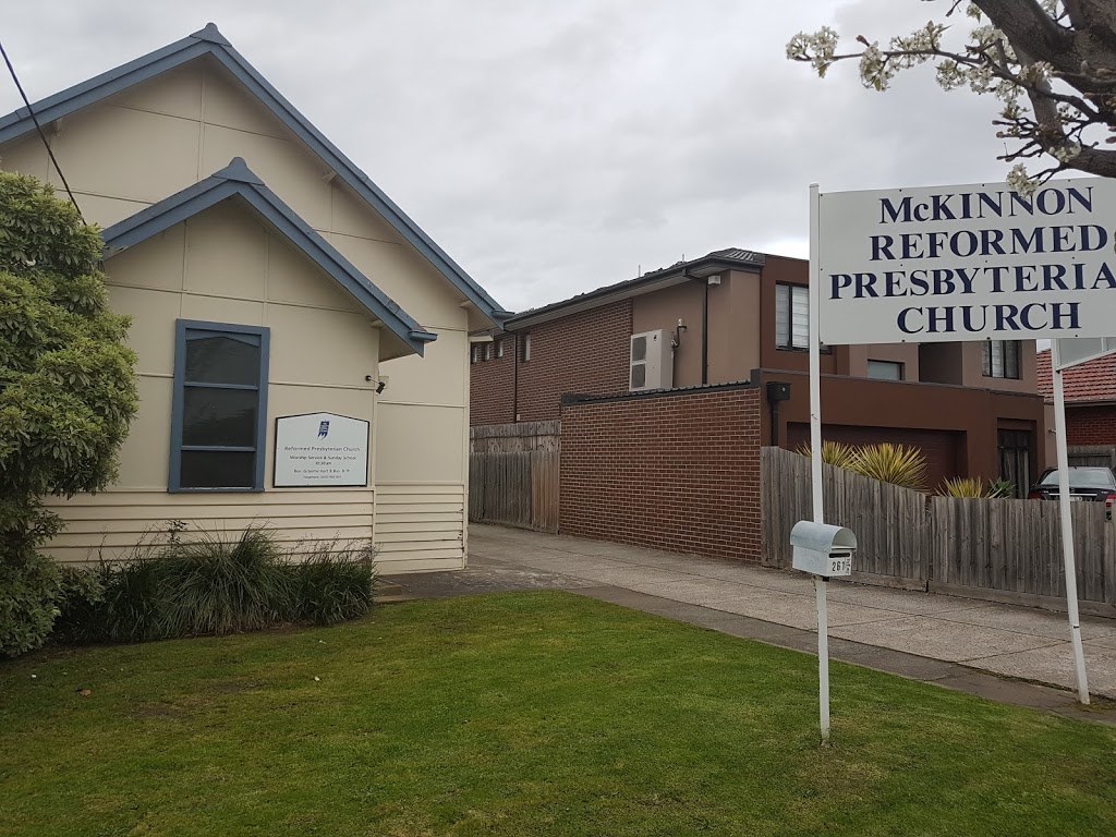 McKinnon Reformed Presbyterian Church | church | 261 McKinnon Rd, McKinnon VIC 3204, Australia | 0430960865 OR +61 430 960 865