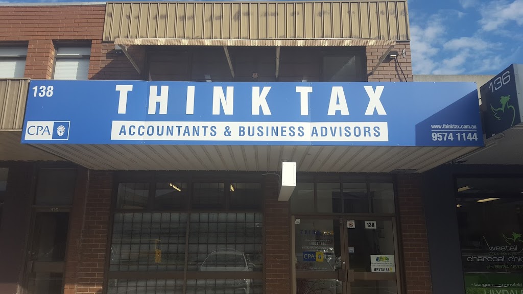 THINK TAX | 138 Rosebank Ave, Clayton South VIC 3169, Australia | Phone: (03) 9574 1144