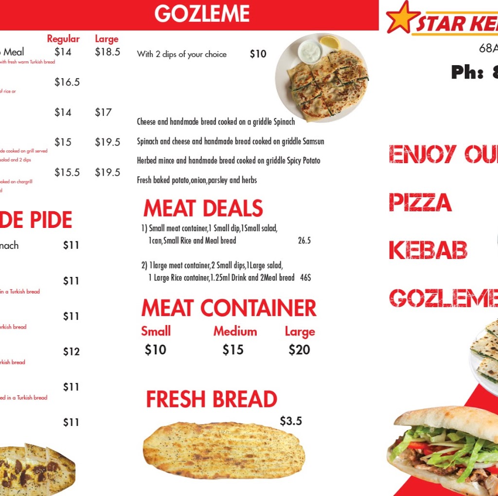 Star kebab&pizza | meal takeaway | 68A S Parade, Blackburn VIC 3130, Australia | 0388215214 OR +61 3 8821 5214