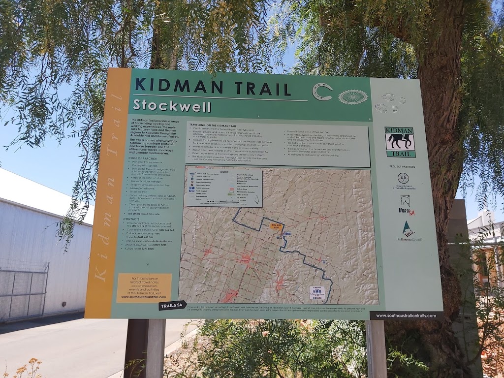 Kidman Trail Stockwell Trailhead | 20 Duck Ponds Rd, Stockwell SA 5355, Australia