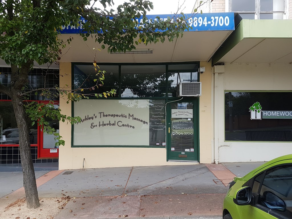 Ashleys Therapeutic Massage & Herbal Centre | spa | 152 Junction Rd, Nunawading VIC 3131, Australia | 0398943700 OR +61 3 9894 3700