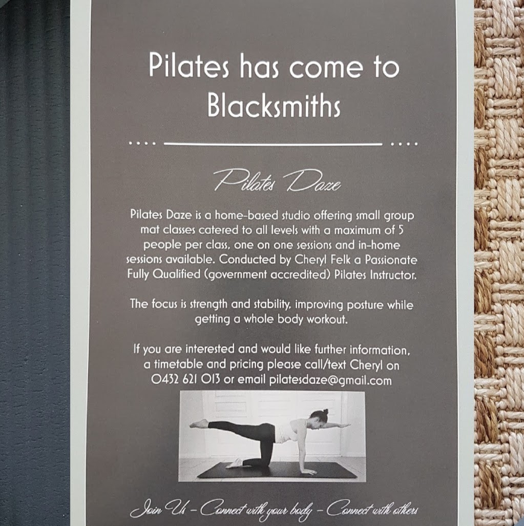 Pilates Daze | 8 Tirril St, Blacksmiths NSW 2281, Australia | Phone: 0432 621 013