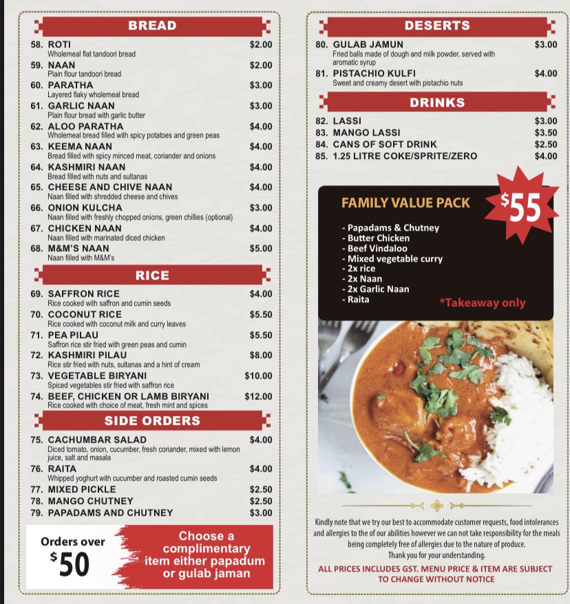 Spice empire | Clarinda village T02, 85 Everlasting Blvd, Cranbourne West VIC 3977, Australia | Phone: (03) 8712 6911