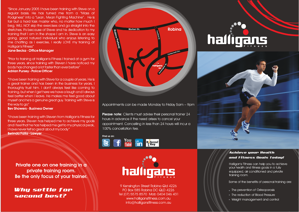 Personal Trainer Gold Coast - Halligans Fitness | 9 Kensington St, Robina QLD 4226, Australia | Phone: 0404 046 431