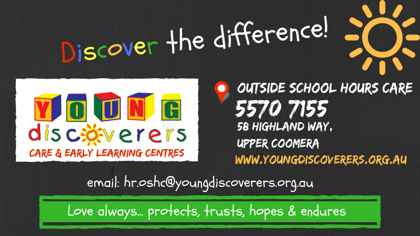 Young Discoverers OSHC The Well | 58 Highland Way, Upper Coomera QLD 4209, Australia | Phone: (07) 5570 7155