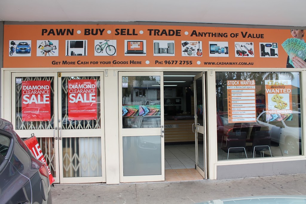 Cash A way Pawn Buy Sell Trade Mt Druitt | 8/13 Mount St, Mount Druitt NSW 2770, Australia | Phone: (02) 9677 2755