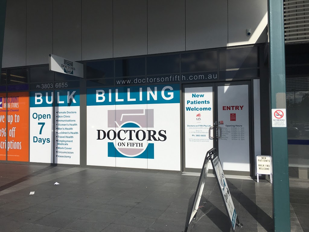 Doctors On Fifth (12/1 Fifth Ave) Opening Hours