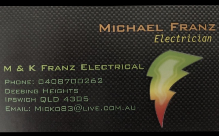 M & K Franz Electrical | 19 Glasswing St, Deebing Heights QLD 4306, Australia | Phone: 0408 700 262