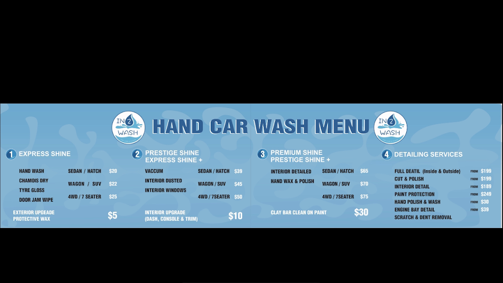 In 2 wash car care | car wash | 20 Manningham Rd, Bulleen VIC 3105, Australia | 0398503888 OR +61 3 9850 3888